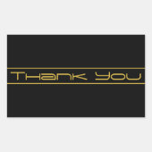 Sticker Rectangulaire Style moderne Editable Or Texte & Grilles (Devant)