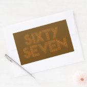 Sticker Rectangulaire Style Rétro 67 (Enveloppe)