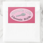 Sticker Rectangulaire Style Spoonie - Rose (Sac)