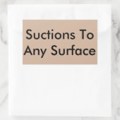 Sticker Rectangulaire Succès à n'importe quelle surface (Sac)