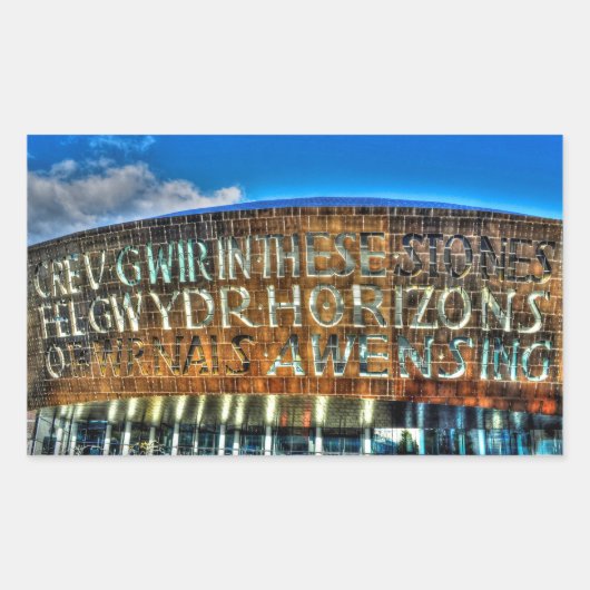 Sticker Rectangulaire Sud de l'Angleterre Country Road & Pasture Scene (Devant)