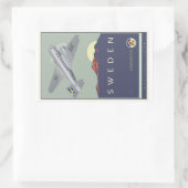 Sticker Rectangulaire Suède (Sac)