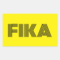 Suédois Fika Jaune et Noir