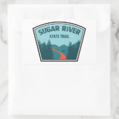 Sticker Rectangulaire Sugar River State Trail Wisconsin (Sac)