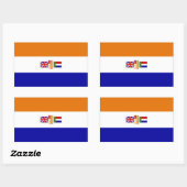 Sticker Rectangulaire Suid-Afrika (Feuille)