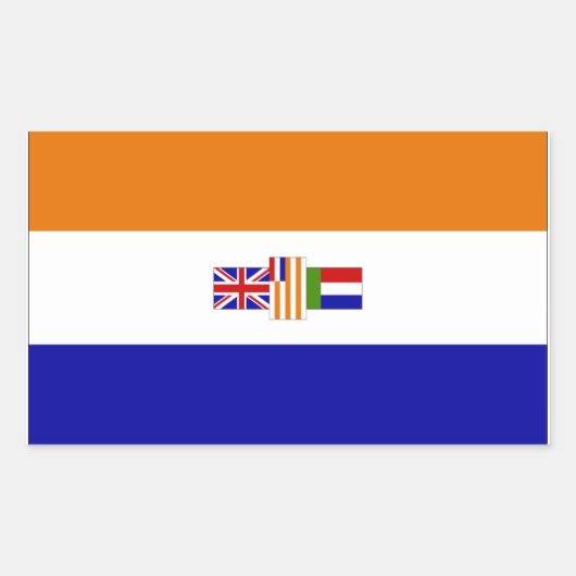Sticker Rectangulaire Suid-Afrika (Devant)