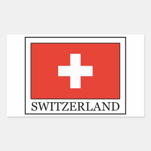 Sticker Rectangulaire Suisse (Devant)