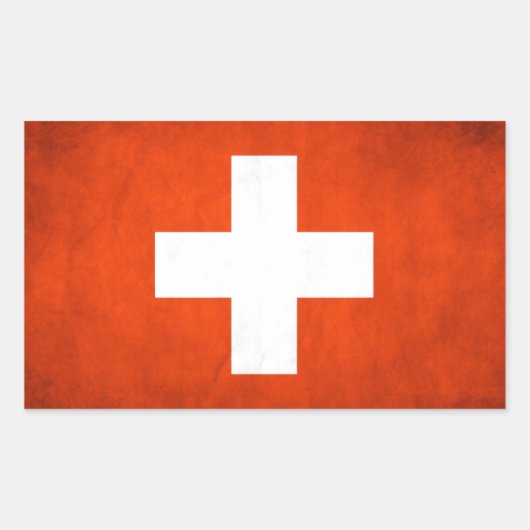 Sticker Rectangulaire Suisse (Devant)
