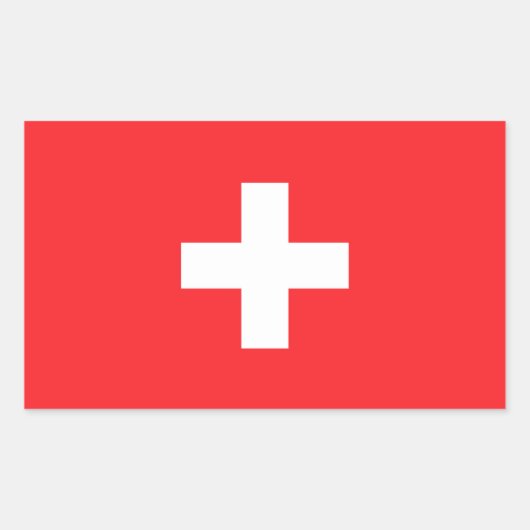 Sticker Rectangulaire Suisse Classic (Devant)