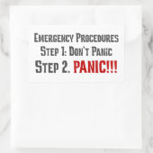 Sticker Rectangulaire Suivez toujours les procédures d'intervention d'ur (Sac)