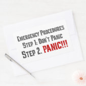 Sticker Rectangulaire Suivez toujours les procédures d'intervention d'ur (Enveloppe)