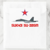 Sticker Rectangulaire Sukhoi Su-30SM Russian Air Force VKS (Sac)