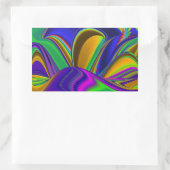 Sticker Rectangulaire Summerrainbow, Rainbowart 3D Abstrait (Sac)