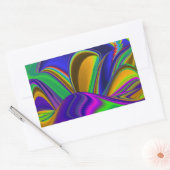 Sticker Rectangulaire Summerrainbow, Rainbowart 3D Abstrait (Enveloppe)
