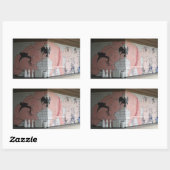 Sticker Rectangulaire Sumo Mural Art (Feuille)
