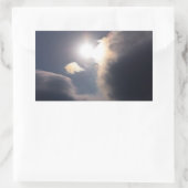 Sticker Rectangulaire Sundog Rainbow Cloud éclate vêtements et cadeaux (Sac)