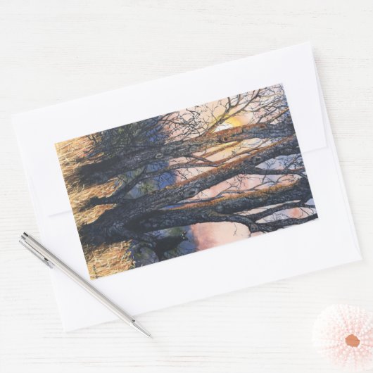 Sticker Rectangulaire Sundown (Enveloppe)