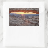 Sticker Rectangulaire Sunrise at Mesa Arch, parc national canyonien (Sac)