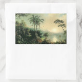 Sticker Rectangulaire Sunrise au Nicaragua, tableau de M.J. Heade (Sac)