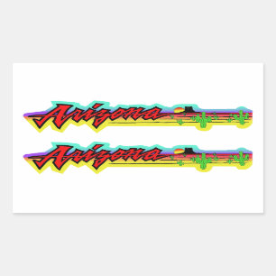 Sticker Rectangulaire Sunset Arizona