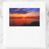 Sticker Rectangulaire Sunset art (Sac)