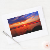 Sticker Rectangulaire Sunset art (Enveloppe)