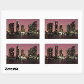 Sticker Rectangulaire Sunset light over (Feuille)