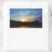 Sticker Rectangulaire Sunset Mountain Lake (Sac)