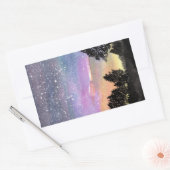 Sticker Rectangulaire Sunset Woods (Enveloppe)