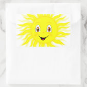 Sticker Rectangulaire Sunshine Happy Face (Sac)