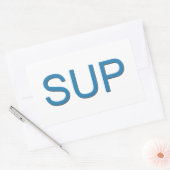 Sticker Rectangulaire SUP (Stand Up Paddleboard) (Enveloppe)
