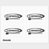 Sticker Rectangulaire Supaholic Standup Paddleboard (Feuille)