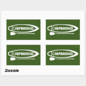 Sticker Rectangulaire Supaholic Standup Paddleboard (Feuille)