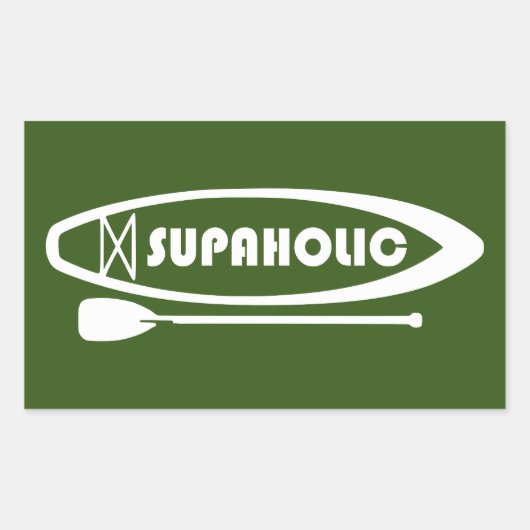 Sticker Rectangulaire Supaholic Standup Paddleboard (Devant)