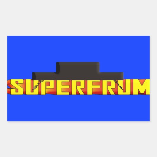Sticker Rectangulaire Super Frum (Devant)