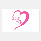 Sticker Rectangulaire Super maman (Devant)