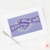 Sticker Rectangulaire Super Maman Purple Starburst (Enveloppe)