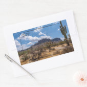 Sticker Rectangulaire Superstition Mountain, Arizona (Enveloppe)