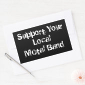 Sticker Rectangulaire Support de votre bande métallique locale (Enveloppe)