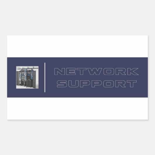 Sticker Rectangulaire Support réseau Adesivo (Devant)