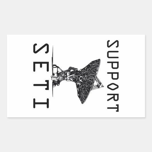 Sticker Rectangulaire Support SETI (Devant)