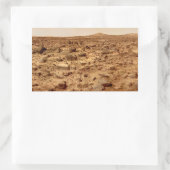 Sticker Rectangulaire Surface rocheuse de la planète Mars (Sac)