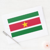 STICKER RECTANGULAIRE SURINAME (Enveloppe)