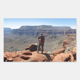 Sticker Rectangulaire Surprise Valley Thunder River Trail Grand Canyon