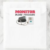 Sticker Rectangulaire Surveillance de la pression sanguine (Sac)