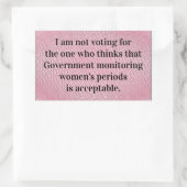 Sticker Rectangulaire Surveillance du gouvernement (Sac)