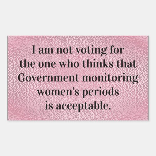 Sticker Rectangulaire Surveillance du gouvernement (Devant)