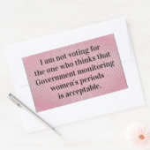 Sticker Rectangulaire Surveillance du gouvernement (Enveloppe)