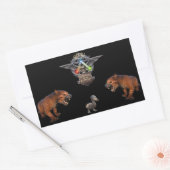 Sticker Rectangulaire Survie des arcs de l'autocollant Fittest (Enveloppe)