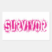 STICKER RECTANGULAIRE SURVIVANT (Devant)